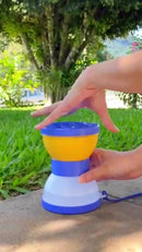 Pote de passeio / lancheira para cães e gatos 2 em 1 - água e ração