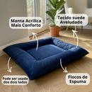 Cama Colchonete Para Cachorro ou Gato Almofada Macio Confortável Caminha Pet Lavável 2 Lados