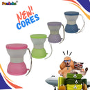 Pote de passeio / lancheira para cães e gatos 2 em 1 - água e ração