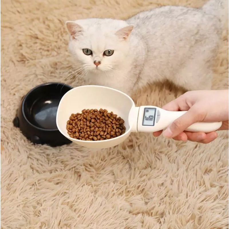 Colher medidora digital para ração/alimentos - controle de dieta e receitas - para pets