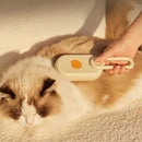 Escova elétrica a vapor para pets 3 em 1 – Remoção de pelos e massagem para cães e gatos