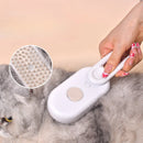 Escova elétrica a vapor para pets 3 em 1 – Remoção de pelos e massagem para cães e gatos