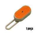 Escova elétrica a vapor para pets 3 em 1 – Remoção de pelos e massagem para cães e gatos