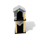 Arranhador para gatos com casinha e playground – Para brincar e descansar