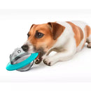 Comedouro interativo em formato de disco voador para pets