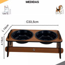 Comedouro/Bebedouro suspenso com tampa para gatos e cães de pequeno porte