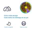 Comedouro Interativo Lento e Educativo Com Diferentes Texturas - Para Cães e Gatos