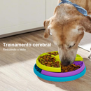 Comedouro Interativo Lento e Educativo Com Diferentes Texturas - Para Cães e Gatos