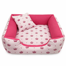 Cama de cachorro e gato 45 x 45 cm caminha pet lavável porte pequeno c/ zíper fundo impermeável