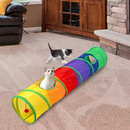 Brinquedo Para Pets Túnel Labirinto Para Gatos Colorido