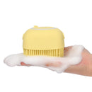 Esponja de banho em silicone com dispenser 3 em 1 – massageia, limpa e escova