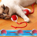 Brinquedo interativo para gatos - Bola rolante automática com cauda recarregável