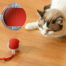 Brinquedo interativo para gatos - Bola rolante automática com cauda recarregável