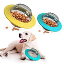 Comedouro interativo em formato de disco voador para pets