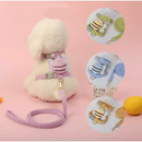 Conjunto de Coleira COM ABELHA e Guia para Gato Macio, Seguro, Ajustável, para Gatinhos e Filhotes