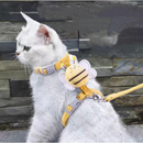 Conjunto de Coleira COM ABELHA e Guia para Gato Macio, Seguro, Ajustável, para Gatinhos e Filhotes